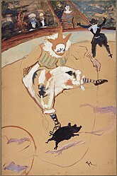 At the Circus Fernando Medrano with a Piglet, de Toulouse-Lautrec (c. 1889)