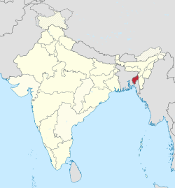 Položaj Tripura u Indiji