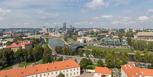 Vilnius modern skyline during the day