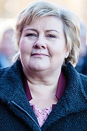 Prime Minister Erna Solberg (Conservative) from Vestland