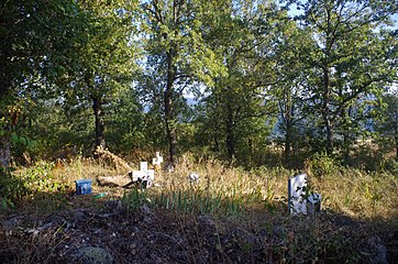 Селските гробишта во црковниот двор