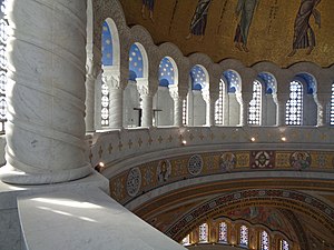 Dio unutrašnjosti kupole, Hram svetog Save u Beogradu, 23.12.2020