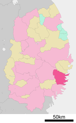 釜石市位置図