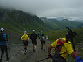 Début de la descente du col de la Chiaupe (2492m)