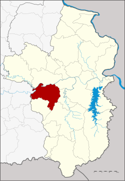 District location in Ubon Ratchathani province