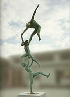 Anna Chromy, Olympic Spirit, 2004, bronzo, cm 80x25x40