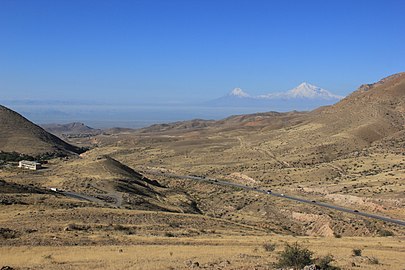 Արարատ լեռը Տիգրանաշենի բարձունքից