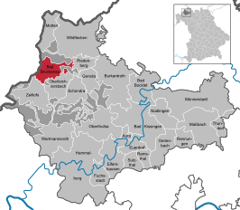 Kaart van Bad Brückenau