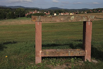 Banc reposoir Napoléonien de Allenwiller.