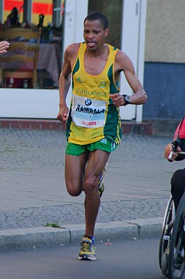 Хендрик на Берлинском марафоне 2011 года