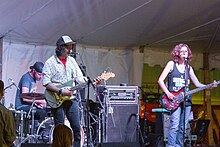 Performing at the 2015 Hillside Festival