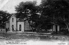 Le bâtiment voyageurs vers 1900