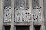 Detail of the bas relief above entrance