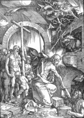 Christ's Descent into Limbo, woodcut by Albrecht Durer, c. 1510 Christ's Descent into Limbo by Durer.png