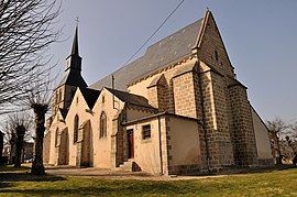 The Church of Saint-Aubin, in Crevant