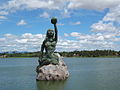 Estátua de Iracema (2004)[8] na Lagoa da Messejana, em Messejana, em Fortaleza, no Ceará