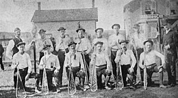 Richmond Hill "Young Canadians" lacrosse team, 1885.
