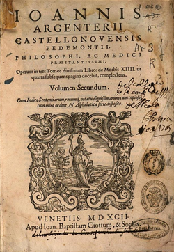 Libros des morbis, eldono publikigita en 1592.