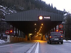 Der einröhrige Gleinalmtunnel im Jahr 2005