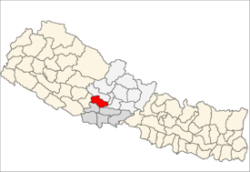Thorga village location in map of Nepal.