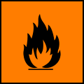 Isotype fire hazard symbol.