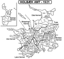 Die Inselgemeinde im Amt Holbæk 1921