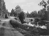 Bro over Rastälven ved Järnboås, 1930'erne.