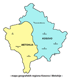 Lokacija Kosovo