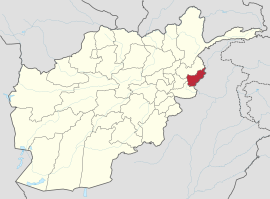 kaart van Kunar