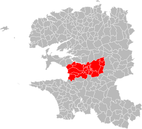 Localisation de Communauté de communes de Pleyben-Châteaulin-Porzay