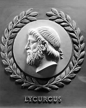 Lycurgus marble bas-relief, one of 23 reliefs ...