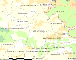 Poziția localității Le Thuit-Signol