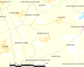 Poziția localității Ermenouville