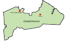Map of Kinabatangan District, Sabah 沙巴州京那巴当岸县地图