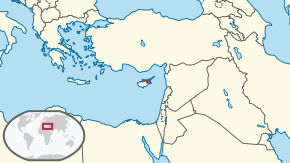 Kart over Den tyrkiske republikken Nord-Kypros Nord-Kypros