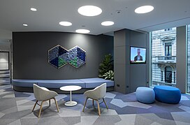 An Oliver Wyman office lounge in Milan, Italy Oliver Wyman Milan Office.jpg