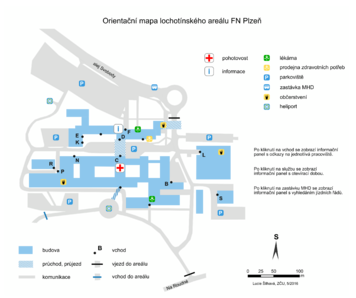 Orientační mapa lochotínského areálu FN Plzeň.png