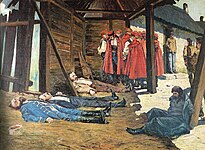 19世紀クロアチアの武装蜂起の指導者エウゲン・クヴァテルニクの死