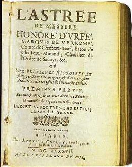 Un'edizione de l'Astrée del XVII secolo