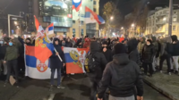 An ultranationalist protest in support of Kosovo Serbs in Belgrade on 12 December 2022
