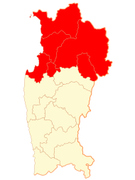 Pozicija provincije na karti Regije Coquimbo