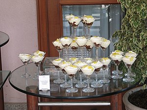 Pyramid of desserts