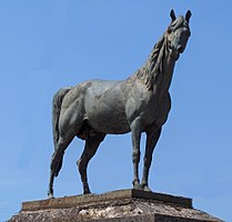 Standbeeld Prince Rose, naar wie de Grote Prijs Prince Rose van Oostende genoemd werd