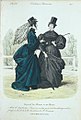 1830s habits show the popular full sleeves of the day.