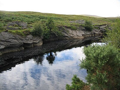 Nur unweit, ebenfalls mit Eilean-Dubh-Formation