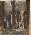 Interior of Amiens Cathedral, c. 1827. Princeton University Art Museum