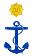 Escarapela de la Aviación Naval Uruguaya.