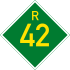 Provinsiale roete R42 shield