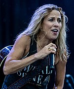 Six-time nominee, including one-time award winner Sheryl Crow SherlCrowBourbon220918-34 (46953050345) (cropped).jpg
