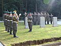 Militärmusik Burgenland, dahinter der Ehrenzug des Bataillons